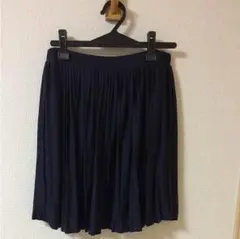 earth music&ecology ネイビー  プリーツスカート
