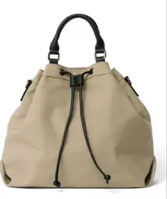 Vita Felice 巾着トートバッグ ショルダーバッグ　ベージュ