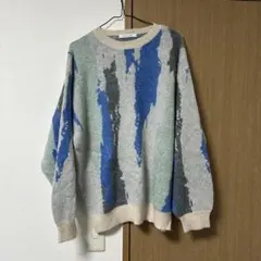 JOURNAL STANDARD 抽象模様 ニットセーター　古着ライク