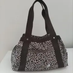 レスポートサック レオパード ヒョウ柄 トートバック ブラウン×ビンクのサムネイル