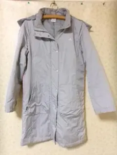 101445　アディダス　中綿ベンチコート　グレー　L