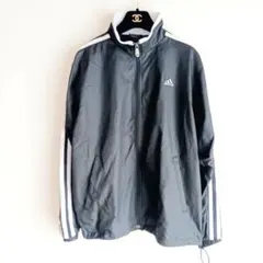 『adidas』アディダス（S）万国旗タグ 3本ライン トラックジャケット 黒