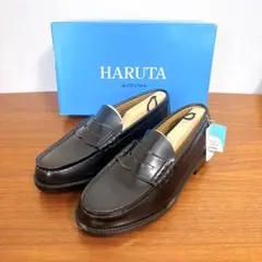 未使用タグ付き HARUTA ハルタ ARVIN ローファー 黒 26EEE