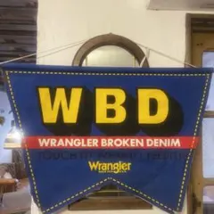 希少　Wrangler WBD バナー　ラングラー　ヴィンテージ　タペストリー 2026年最新】wrangler バナーの人気アイテム - メルカリ