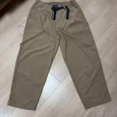 新品　ブラウン コーデュロイ イージーパンツベルト付き