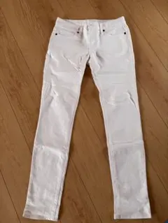 GU GAP デニムパンツ 2本セット レディースホワイトデニム ダメージデニム