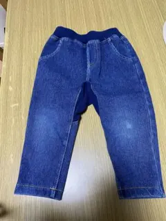 アカチャンホンポ　デニムパンツ ゴムウエスト付き　80