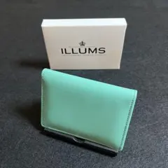 【未使用】ILLUMS ミントグリーン パスケース　定期入れ