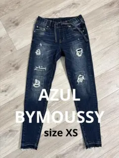 AZULByMOUSSY◆ダメージジーンズ メンズ XS