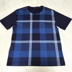 ブラックレーベルクレストブリッジ チェック柄Tシャツ