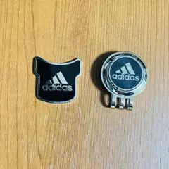 【希少】adidasアディダスゴルフ｜ユニフォーム型 マーカー｜3ストライプ｜黒のサムネイル