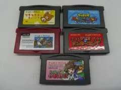 【中古品】ゲームボーイ アドバンス ソフト ロムのみ 5本 まとめ売り