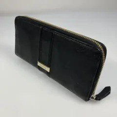 Cole Haan コールハーン　長財布　ラウンドジップ　レザー ブラック