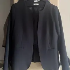 GLACIER ネイビーノーカラージャケット