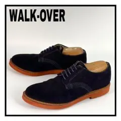 ウォークオーバー ダービーシューズ スエード ネイビー US8 革靴 USA製