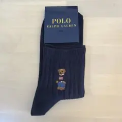 POLO RALPH LAUREN ポロベア ソックス 25-27cm ネイビー