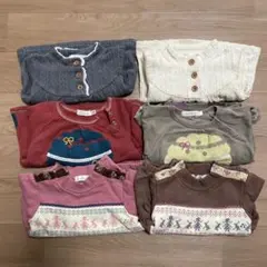 80cmトレーナー・セーター　6点セット　まとめ売り　双子コーデ