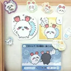 ちいかわ　モモンガ　カードダス　ダイカットステッカー　ピースシール