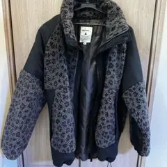 nico and… レオパード ボアジャケット 黒/グレー