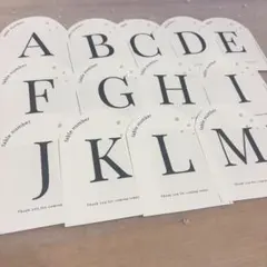 アルファベットテーブルナンバー♡(13枚セット)