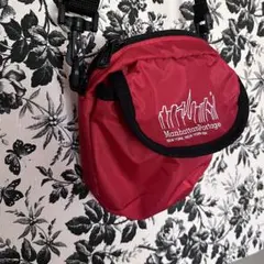 Manhattan Portage レッド　ショルダーバッグ　ポーチ　斜めがけ