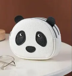☆パンダ ぱんだ フェイス型 ミニポーチ コインケース☆