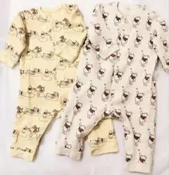 プーさん Disneyロンパース・カバーオール 2枚セットUNIQLO80cm