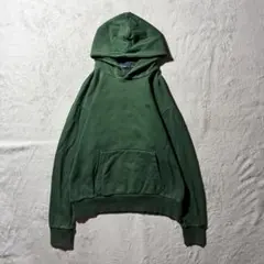 【Y8399】FRED PERRY パーカー　フーディー　サイズS グリーン
