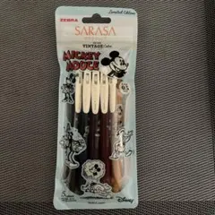 ZEBRA SARASA ミッキーマウス 5色セット