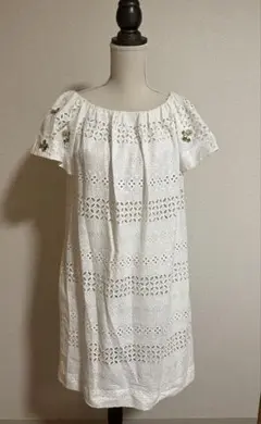 BLUGIRL コットンレース　ワンピース　38 ブルガールのサムネイル