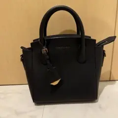 CHARLES & KEITH ブラックミニトートバッグ