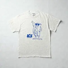JERZEES 企業プリントTシャツ ホットドッグ キャラクター グレー USAのサムネイル