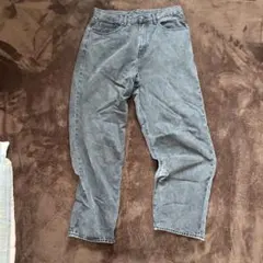 GAP ブラックバギーデニムパンツ　Ｗ／Ｌ32