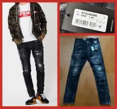 【新品 レアモデル】DSQUARED2 ブラックデニム 黒
