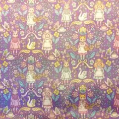 専用☆サテン生地バッグ＋袋が入るポーチ☆ジョリーフルール