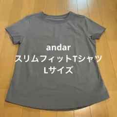 andar Air fit スリムフィットTシャツ Lサイズ