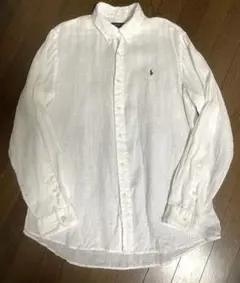 現行】Polo Ralph Lauren B/D リネンシャツ ワンポイント - メルカリ