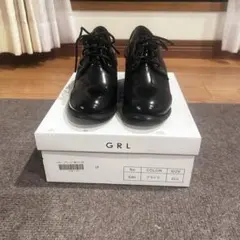 GRL ブラック ヒールシューズ 23.0サイズ