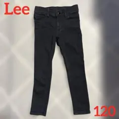 Lee ブラック　デニム　パンツ　120 長ズボン　ロゴ　ブランド　男の子