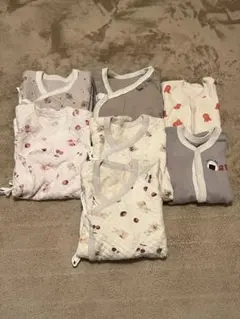 【新生児用】ベビー コンビ＆ロンパース肌着 7点まとめ売り