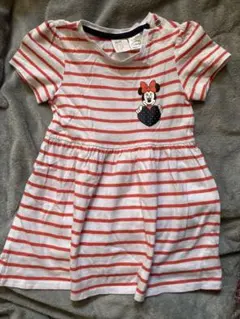値下げ！H&M ミニーマウス　ディズニー ワンピース　80cm 9〜12M