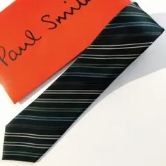 ポールスミス ネクタイ ストライプ柄 グリーン