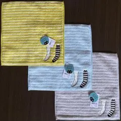 【Atsuko Matano】タオルハンカチ　ソックスMEME 計3枚