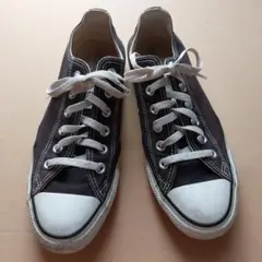 CONVERSE ブラック ローカットスニーカー ブラックキャンバススニーカー