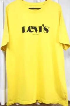 リーバイス　ロゴ　Tシャツ　イエロー　Mサイズ
