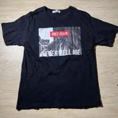 早い者勝ち！WEGOプリントTシャツ黒ブラック古着