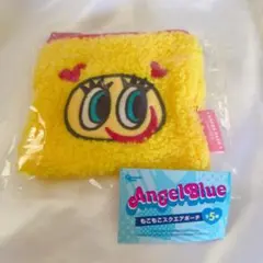 【新品未開封】　エンジェルブルー　もこもこスクエアポーチ　イエロー