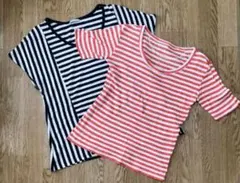 GU トップスS、ジャイロホワイト 半袖TシャツM まとめ売りのサムネイル