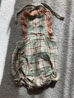 【LiiLu】チェックロンパース　12m