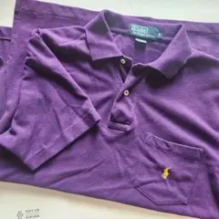 Polo by Ralph Lauren ポロシャツ 紫色 ポケット付き
